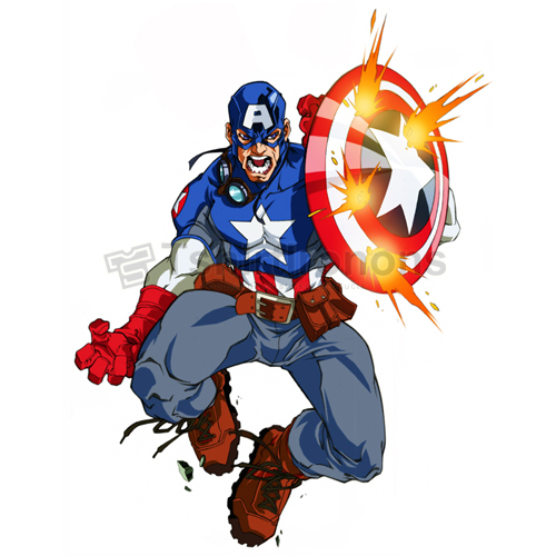 Captain America T-shirts Iron On Transfers N4477 - Click Image to Close